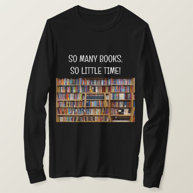 Faça sua própria camisa de manga comprida Booklove (Frente do Design)