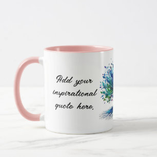 Faça sua própria caneca de árvore inspiracional