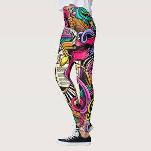 Faça suas próprias leggings de Pop de MÚSICA