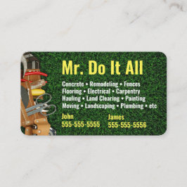 Faça tudo, Handyman Cartão de visita
