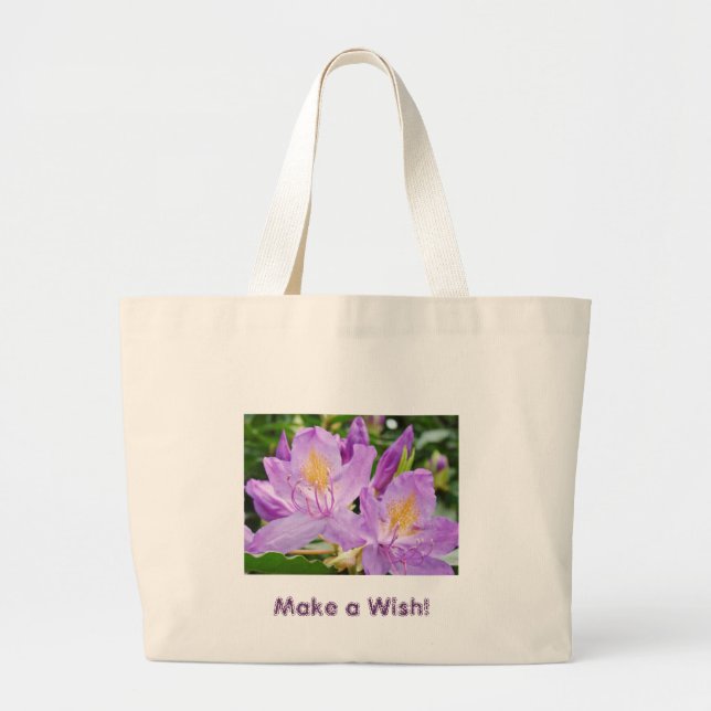 Faça um Desejo! Bolsa de Mão Roxo Rhododedrons (Frente)