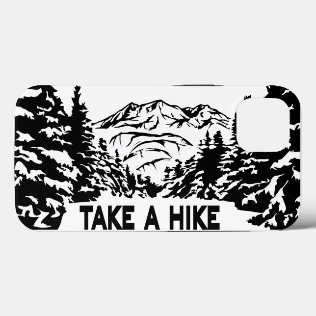 Faça uma citação de Hike, paisagem monocromática d (Verso (horizontal))