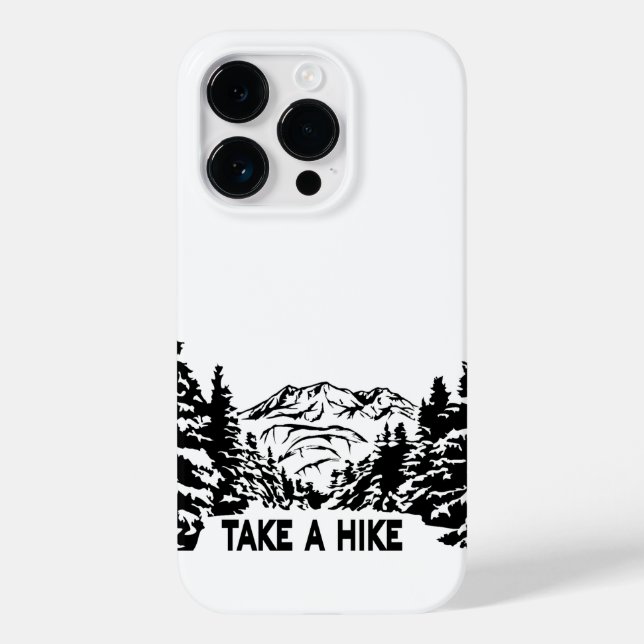 Faça uma citação de Hike, paisagem monocromática d (Verso)