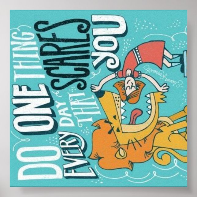 Faça Uma Coisa Todos Os Dias Que Te Assusta Poster (Frente)