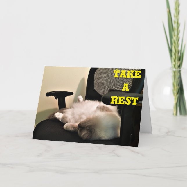 Faça uma pausa, cartão (Frente)