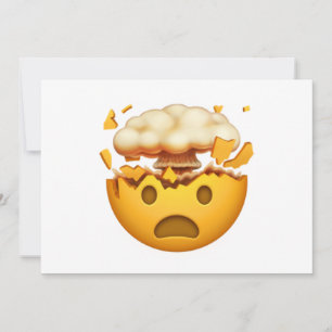 Face Chocada Com Cabeça Explosiva - Emoji