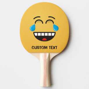Face com lágrimas de Raquete de ping pong alegria