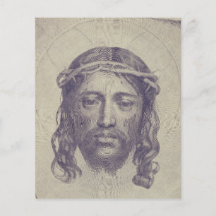 Face de Cristo no Véu de Santa Verônica Sagrada Fa