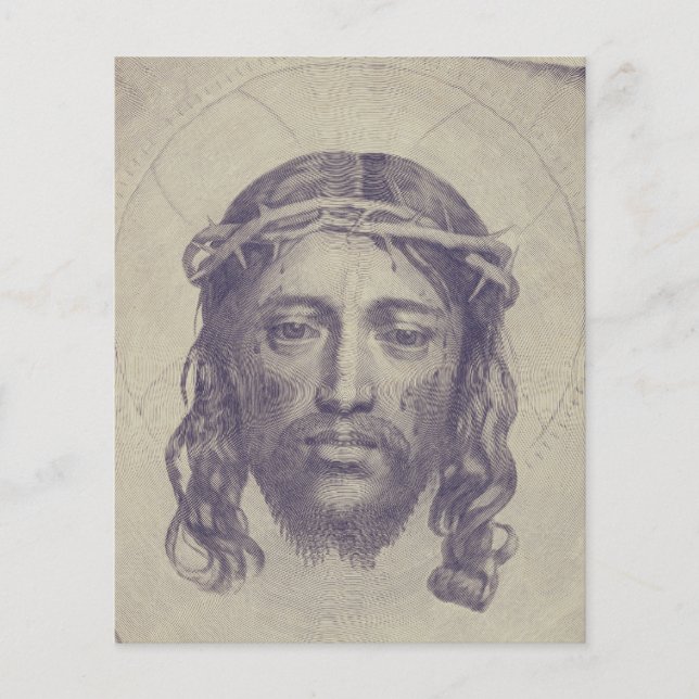 Face de Cristo no Véu de Santa Verônica Sagrada Fa (Frente)
