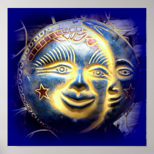 face do sol face a lua poster