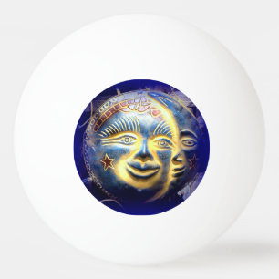 face do sol/ face da lua bola de pingue-pongue