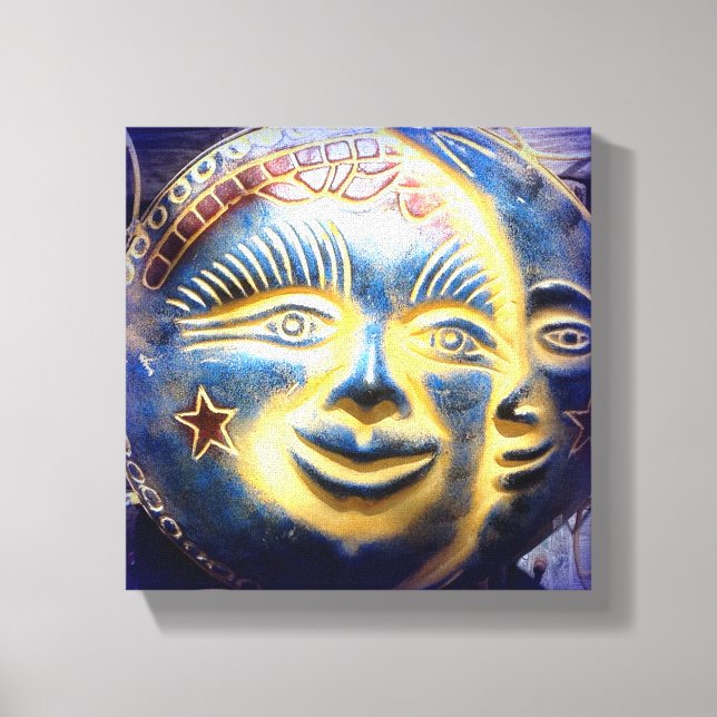 face do sol/ face da lua canvas (Frente)