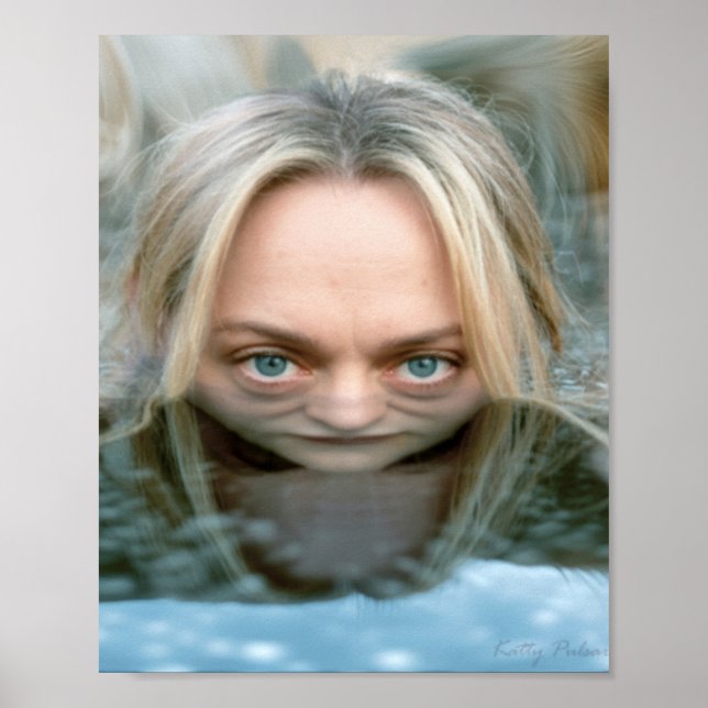 "Face in the Water" Art Poster Katty Pulsar (Frente)