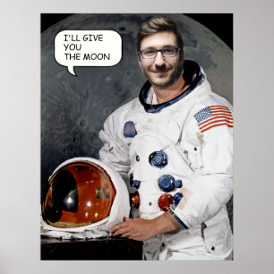 Face personalizada em um buraco ao redor de poster