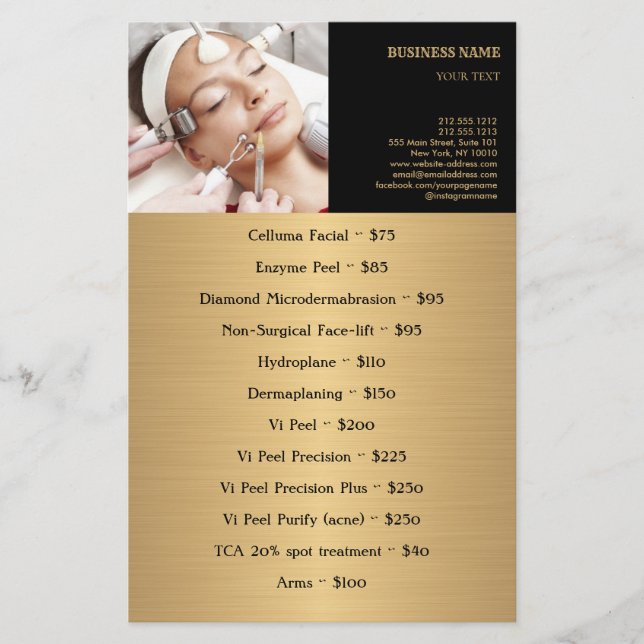 FACE TREATTS Beauty Salon flyer (Frente)
