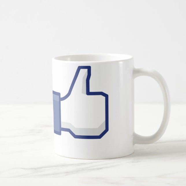 Facebook "como" a caneca (Direita)