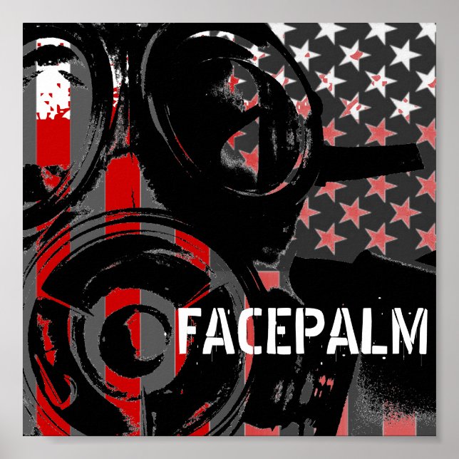 FACEPALM Original Art Impressão (Frente)
