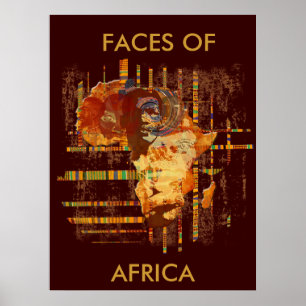 Faces da África - Edição limitada - poster Collosa