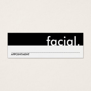 facial. (cartão da nomeação)