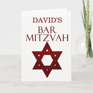 Fácil personalizar o convite de Mitzvah do bar
