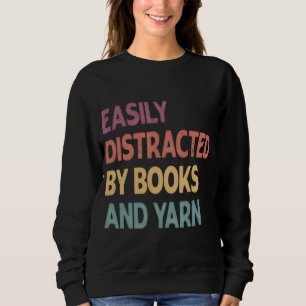 Facilmente Distraído Por Camiseta de Livros e Fio