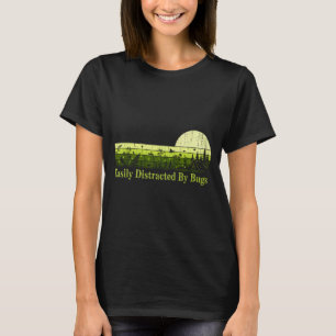 Facilmente distraído por insetos camiseta vintage 