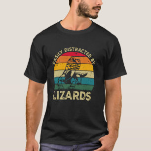 Facilmente Distraído Por Lagartos, Camiseta Divert