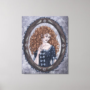 Fada - Canvas de arte de fantasia mágica "Rosa Br
