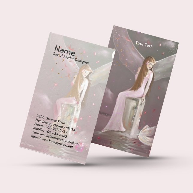 Fada, Cartão de visita Refletindo (Criador carregado)