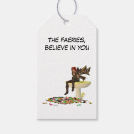 Fada De Garoto Irlandesa Na Etiqueta De Presente D