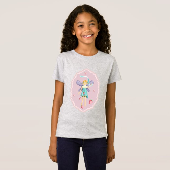 Fada de Morango 2 T-Shirt (Frente Completa)