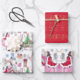 Fada de Natal, Pintada a aquarela