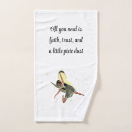 Fada De Rapariga Com Toalha Amarela