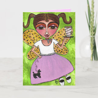 fada do 50 & saia da caniche - cartão