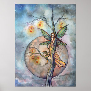 Fada e Poster de fada de gato por Molly Harrison