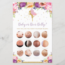 Fada Floral Bebê ou Beer Belly Jogo de Chá de fral