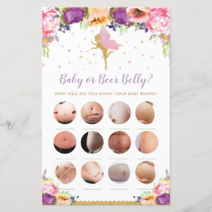 Fada Floral Bebê ou Beer Belly Jogo de Chá de fral