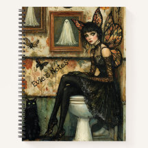 Fada Gótica de Vintage no Halloween de Toilet