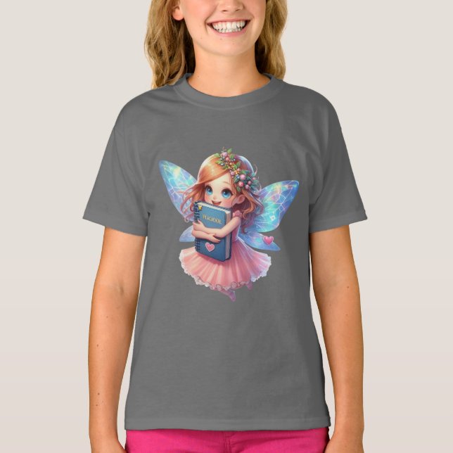 Fada Love for Learning Girl's T-Shirt (Frente)
