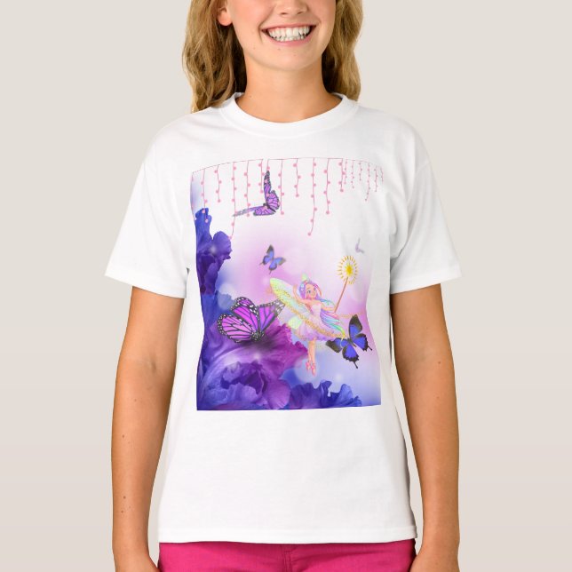 "Fada Mágica com varinha - Camisa Fantástica (Frente)