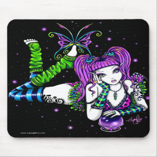 Fada Mousepad do arco-íris da bola de cristal de