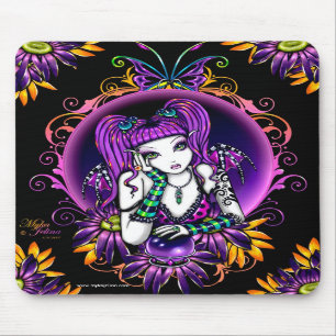 Fada Mousepad do arco-íris da flor da bola de