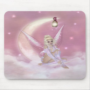 Fada na lua - fantasia Mousepad