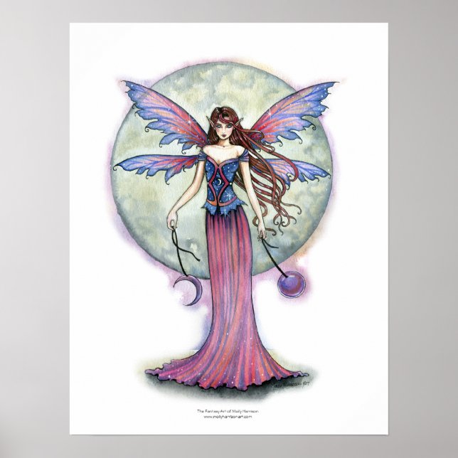 Fada Poster 'Luna Jewel' por Molly Harrison (Frente)