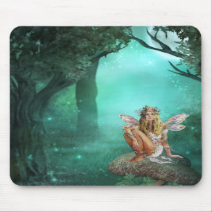 Fada que senta-se em um remendo Mousepad do