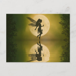 Fada reflete cartão postal