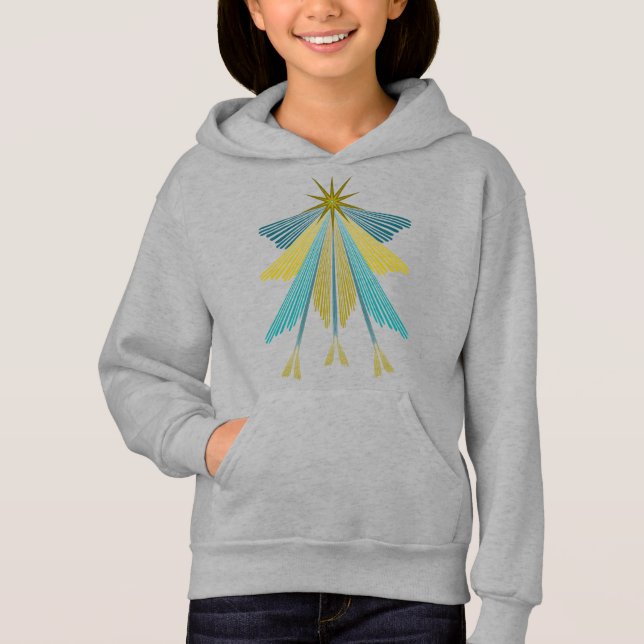 Fada Stars Crianças Pullover Hoodie (Frente)