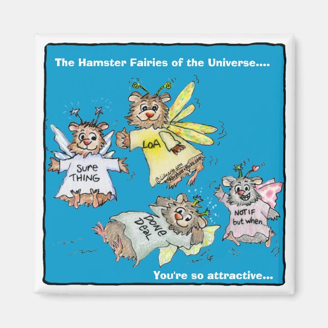Fadas de Hamster do Íman de Cartoon Universo (Frente)
