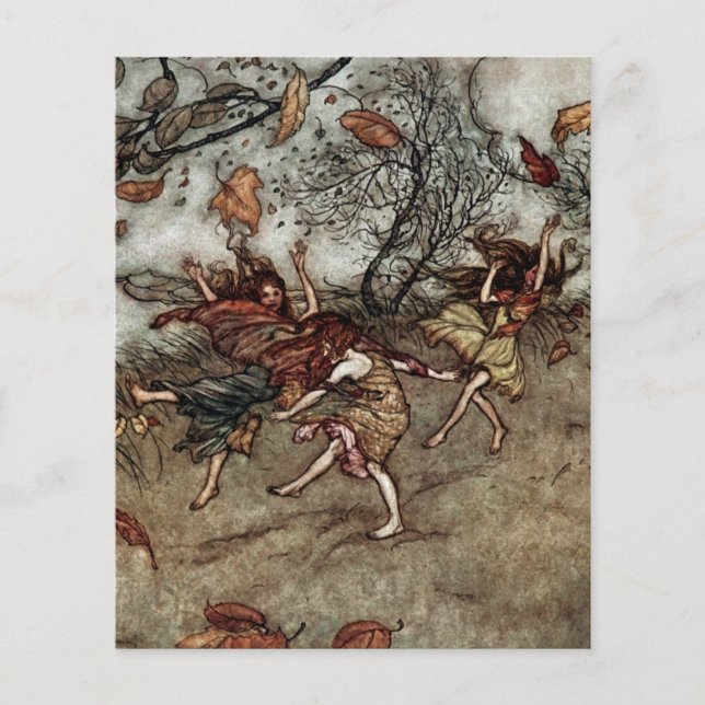 “Fadas de Outono” por Arthur Rackham (Frente)
