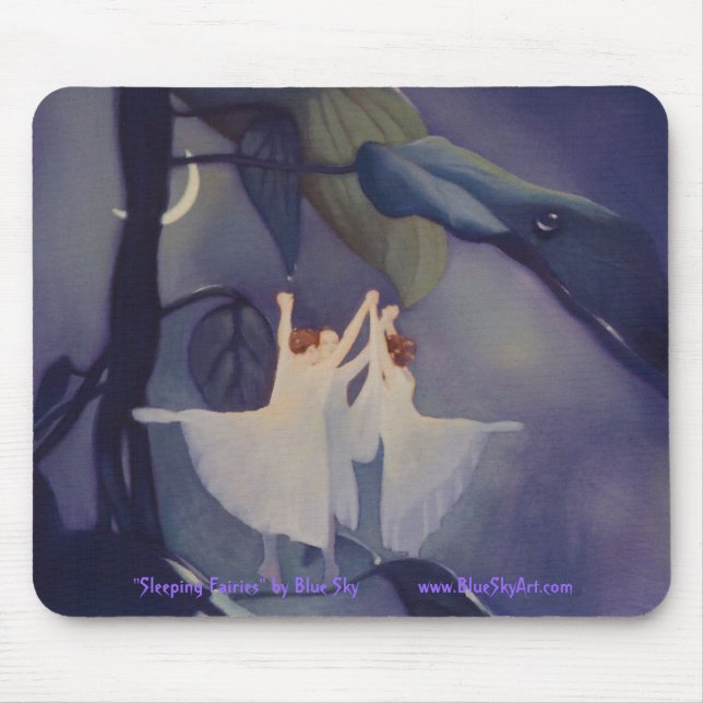 "Fadas de sono" pelo mousepad do céu azul (Frente)